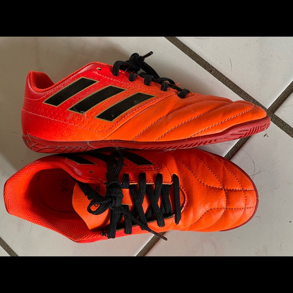 Boys Adidas indoor soccer shoes